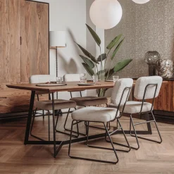 Eettafel Taviano Sheeshamhout