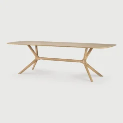 Eettafel X Geolied Eikenhout, kleur Naturel
