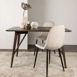 Eettafel Yolando Rubberhout, 120 x 80cm