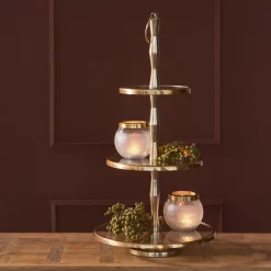 Etagère Belfaux 69cm hoog, kleur Goud