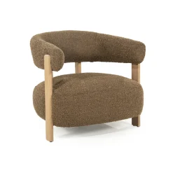 Fauteuil Lola Bouclé en eikenhout
