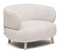 Fauteuil Luisa Chenille, kleur Pearl