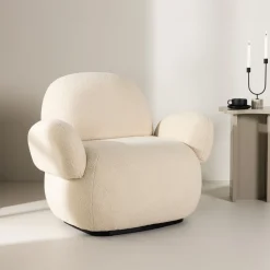 Fauteuil Ninamarie Chenille, kleur Beige