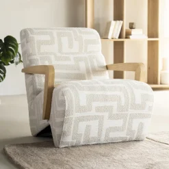 Fauteuil Olek Graffic Bouclé
