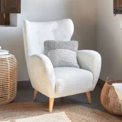 Fauteuil Patio Bouclé, kleur Wit