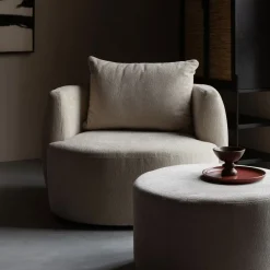 Fauteuil Rocca Geweven stof