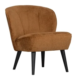 Fauteuil Sara Chenille, kleur Cognac