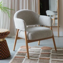 Fauteuil Shenae Bouclé