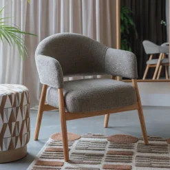 Fauteuil Shenae Bouclé