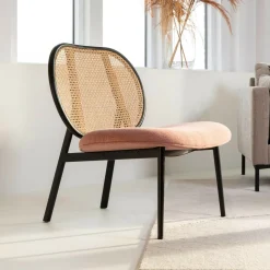 Fauteuil Spike Rotan en stof