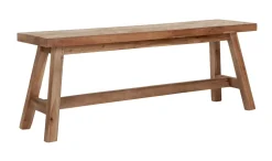 Halbank Herringbone Teakhout, 120cm