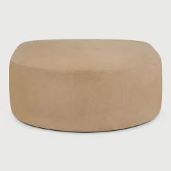 Halfronde Hocker Bulky 95 x 95cm, kleur Light Sepia