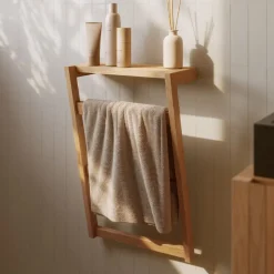 Handdoekenrek Kuveni Teakhout