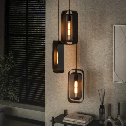 Hanglamp Allyse 3-lamps, kleur Artic Zwart