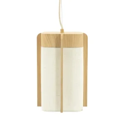 Hanglamp Aterlier Linnen en houtlook