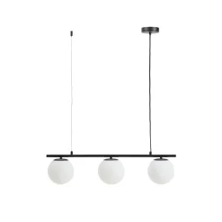 Hanglamp Brisia Glas en metaal, 3-lamps