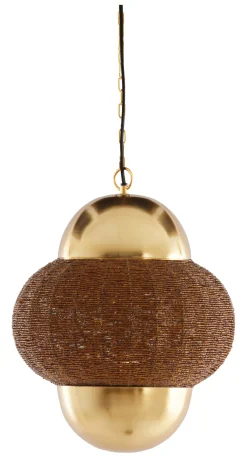Hanglamp Cetara Kralen, kleur Bruin/Brons