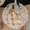 Hanglamp Cyntha Crystal 50cm, kleur Brons