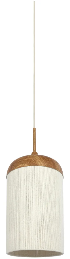 Hanglamp Dania Houtlook en touw, kleur Naturel