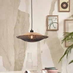Hanglamp Kalimantan Bamboe, kleur Zwart/Naturel