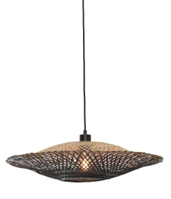 Hanglamp Kalimantan Bamboe, kleur Zwart/Naturel