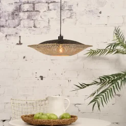 Hanglamp Kalimantan Bamboe, kleur Naturel/Zwart