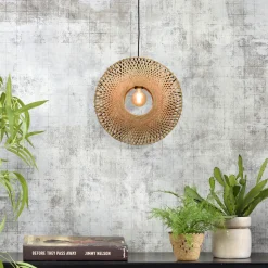 Hanglamp Kalimantan Rond, Bamboe