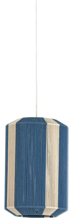 Hanglamp Kozana kleur Blauw/Crème