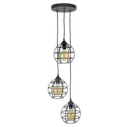Hanglamp 3-lichts, kleur Vintage Black