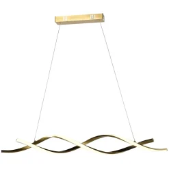 Hanglamp Lorine 100cm, kleur Brushed Gold