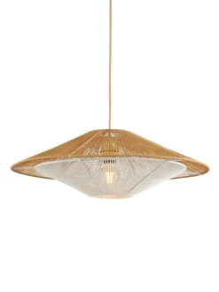 Hanglamp Lumbini Papiertouw, kleur Naturel