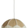 Hanglamp Malacia Raffia, kleur Crème