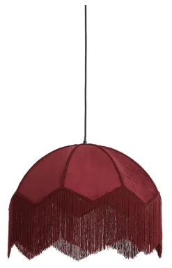 Hanglamp Malacia Velvet, kleur Bordeaux