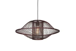 Hanglamp Maui Bamboe, kleur Burgundy