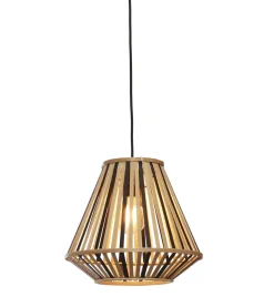 Hanglamp Merapi Diamond, Bamboe, 30cm