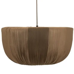 Hanglamp Nuvia Stof, kleur Bruin