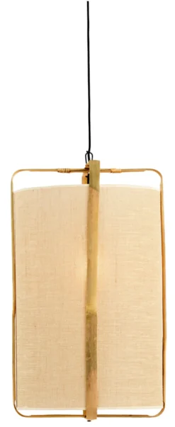Hanglamp Sendai Jute en Bamboe, kleur Naturel