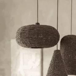 Hanglamp Shanga Houten kralen, 46cm