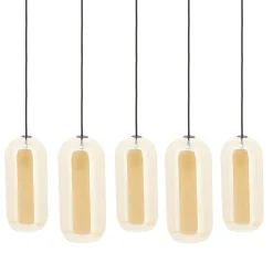 Hanglamp Shona Glas, 5-lamps