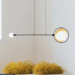 Hanglamp Sirius 133cm breed, kleur Zwart/Goud