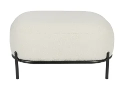 Hocker Brandan Teddy, kleur Ivory