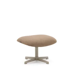 Hocker Jaspe Structuurstof, kleur Lichtbruin