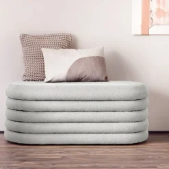 Hocker Lucine Met opbergruimte, Bouclé