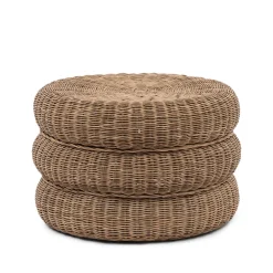 Hocker Macaron Rustic Rattan, 60cm