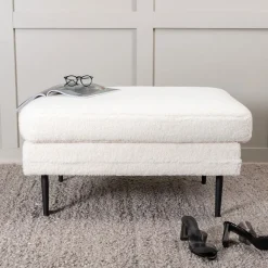 Hocker Tylan Teddy, kleur Wit