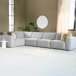 Hoekbank Amarillo kleur Staalgrijs