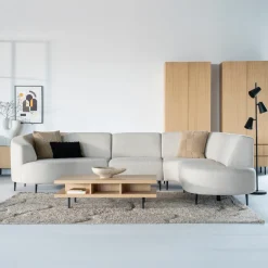 Hoekbank Diane Rechts, kleur Crème