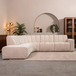 Hoekbank Vitoro Elite stof, kleur Naturel