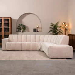 Hoekbank Vitoro Elite stof, kleur Naturel
