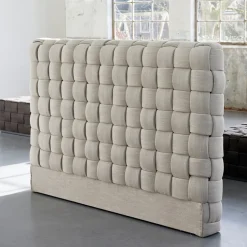 Hoofdbord Room 48 195 x 137cm, Linen, kleur Fabulous Flax